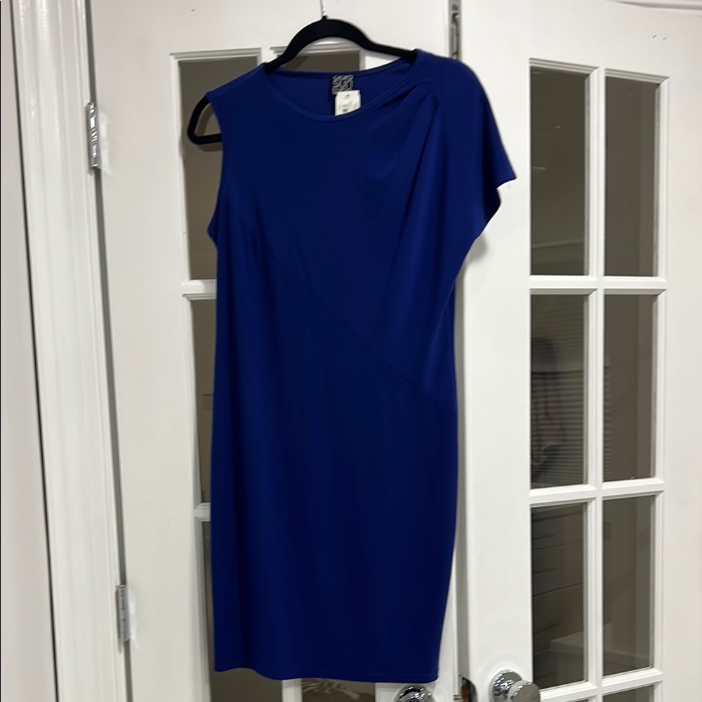 Chic Blue Sleeveless Dress